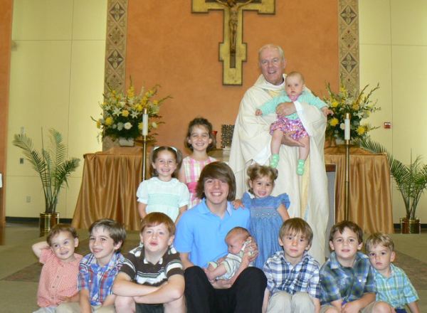 First Mass - with my grandchildren